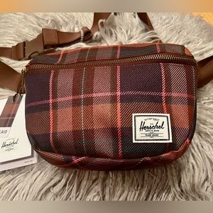 Herschel Brand Plaid Fall Colors Fanny Pack-HTF